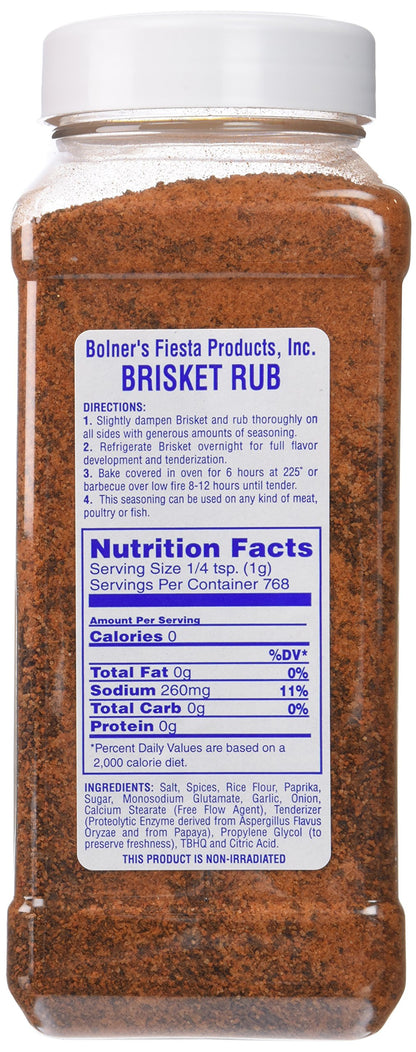 Bolner's Fiesta Extra Fancy Brisket Rub, 32 oz