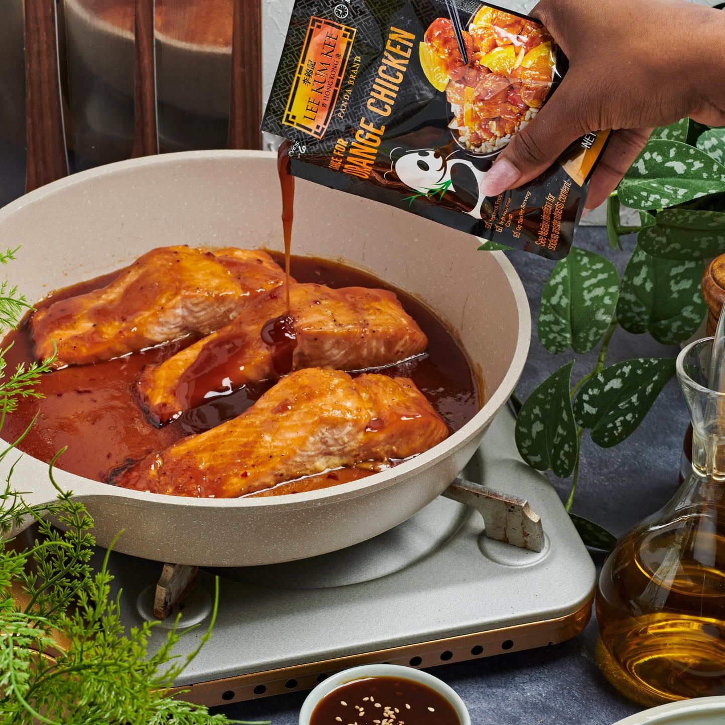 Lee Kum Kee Sauce for Orange Chicken, 8 Ounce (Pack of 4)