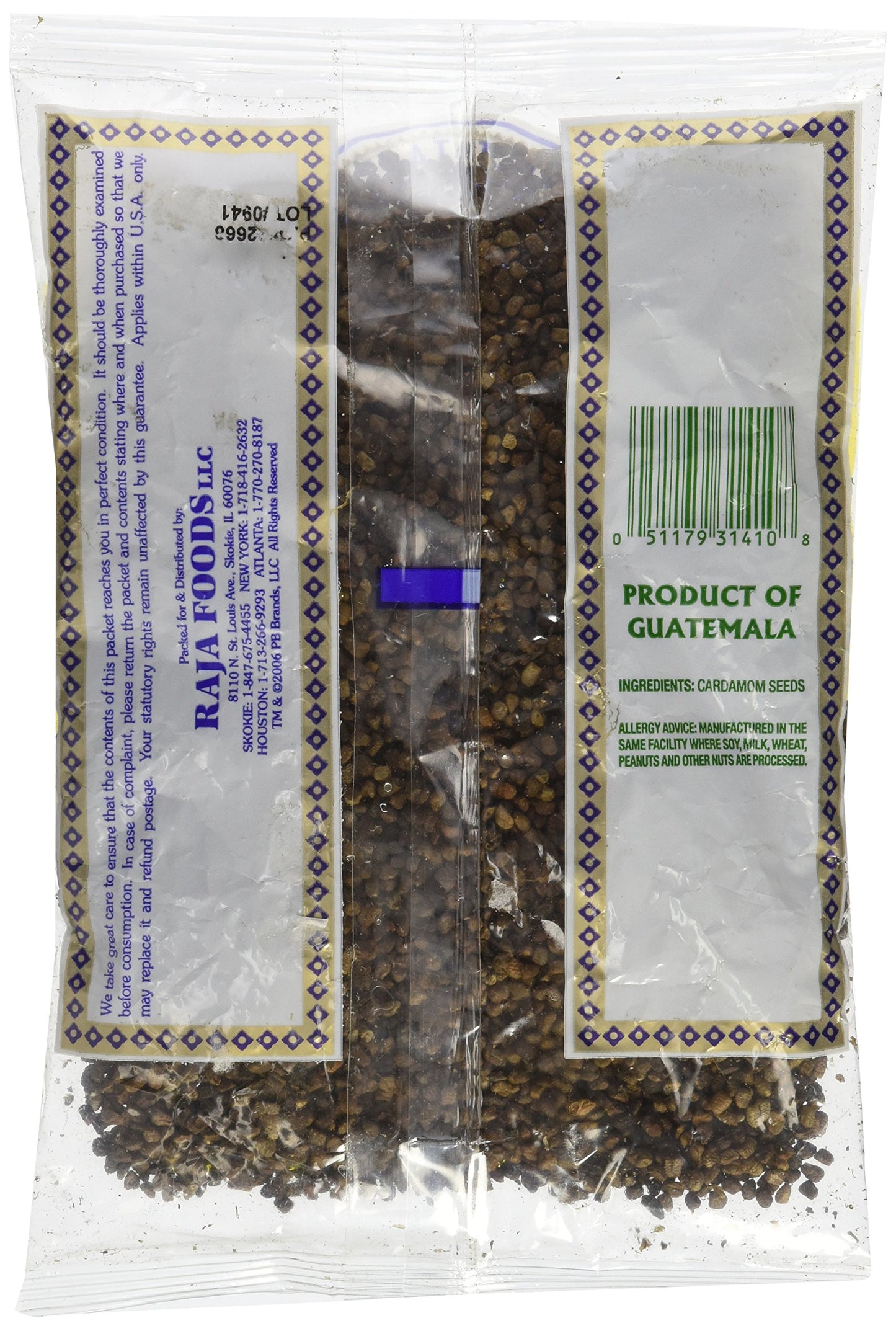 Swad Premium Quality Cardamom Seeds Decorticated (Elaichi Dana) / 100g., 3.5oz