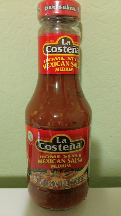 La Costena Salsa 16.7oz Bottle (Pack of 3) (Homestyle Mexican - Medium)