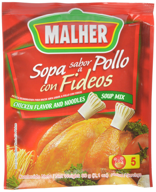 Malher Chicken Noodle Soup, 2.1 Ounce (Pack of 12)