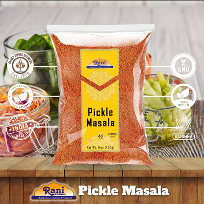 Rani Pickle (Achar) Masala Indian Spice Blend 14oz (400g) ~ All Natural | Vegan | Gluten Friendly | NON-GMO | No colors | Indian Origin