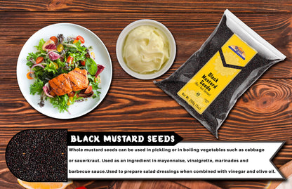 Rani Black Mustard Seeds Whole Spice (Kali Rai) 7oz (200g) ~ All Natural | Gluten Friendly | NON-GMO | Kosher | Vegan | Indian Origin