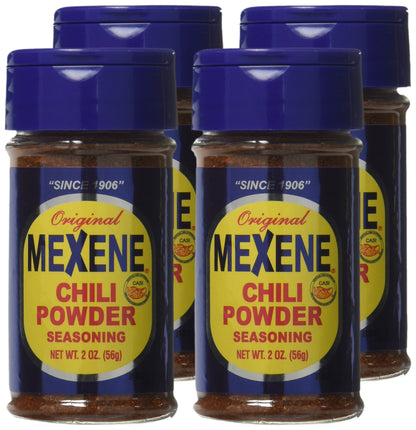 Mexene Original Chili Powder Seasoning - 2 Oz (Pack of 4) in a Prime Time Direct Sealed Bag