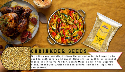 Rani Coriander (Dhania) Seeds Whole, Indian Spice 7oz (200g) ~ All Natural | Gluten Friendly | NON-GMO | Vegan | Indian Origin