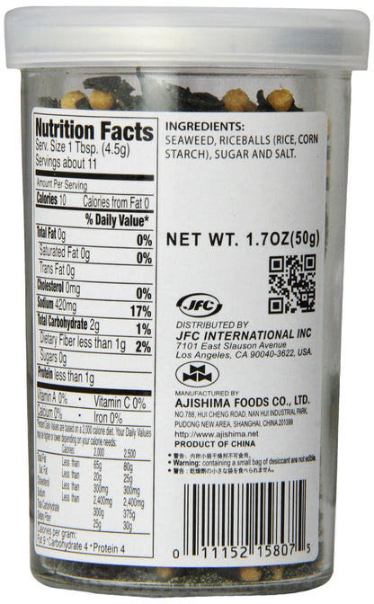 JFC Wakame Chazuke Furikake Rice Seasoning, 1.7 Ounce (Pack of 30)