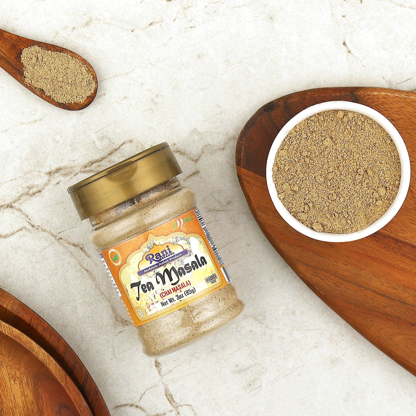 Rani Tea (Chai) Masala Indian Spice Blend 3oz (85g) PET Jar ~ All Natural | Vegan | Gluten Friendly | Salt & Sugar Free | NON-GMO | No Colors | Indian Origin