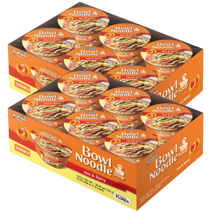 Paldo Hot & Spicy Noodle Soup,3.03-Ounce Cup (Pack of 12)