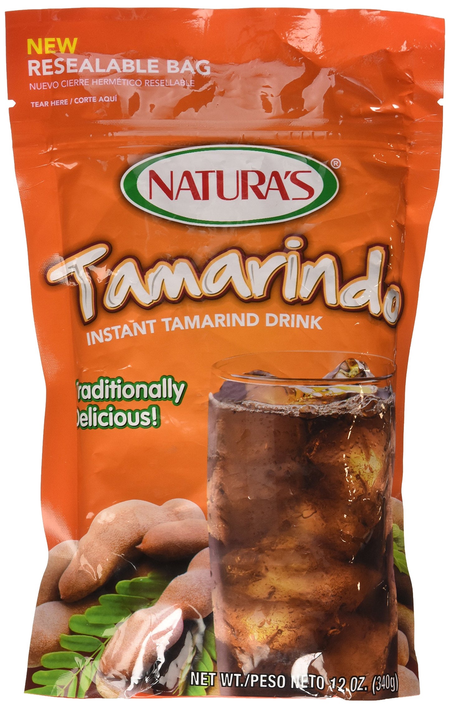 NATURA'S Tamarindo Instant Drink Mix, 1 Count, 1 Packet, 150 Calories per Serving
