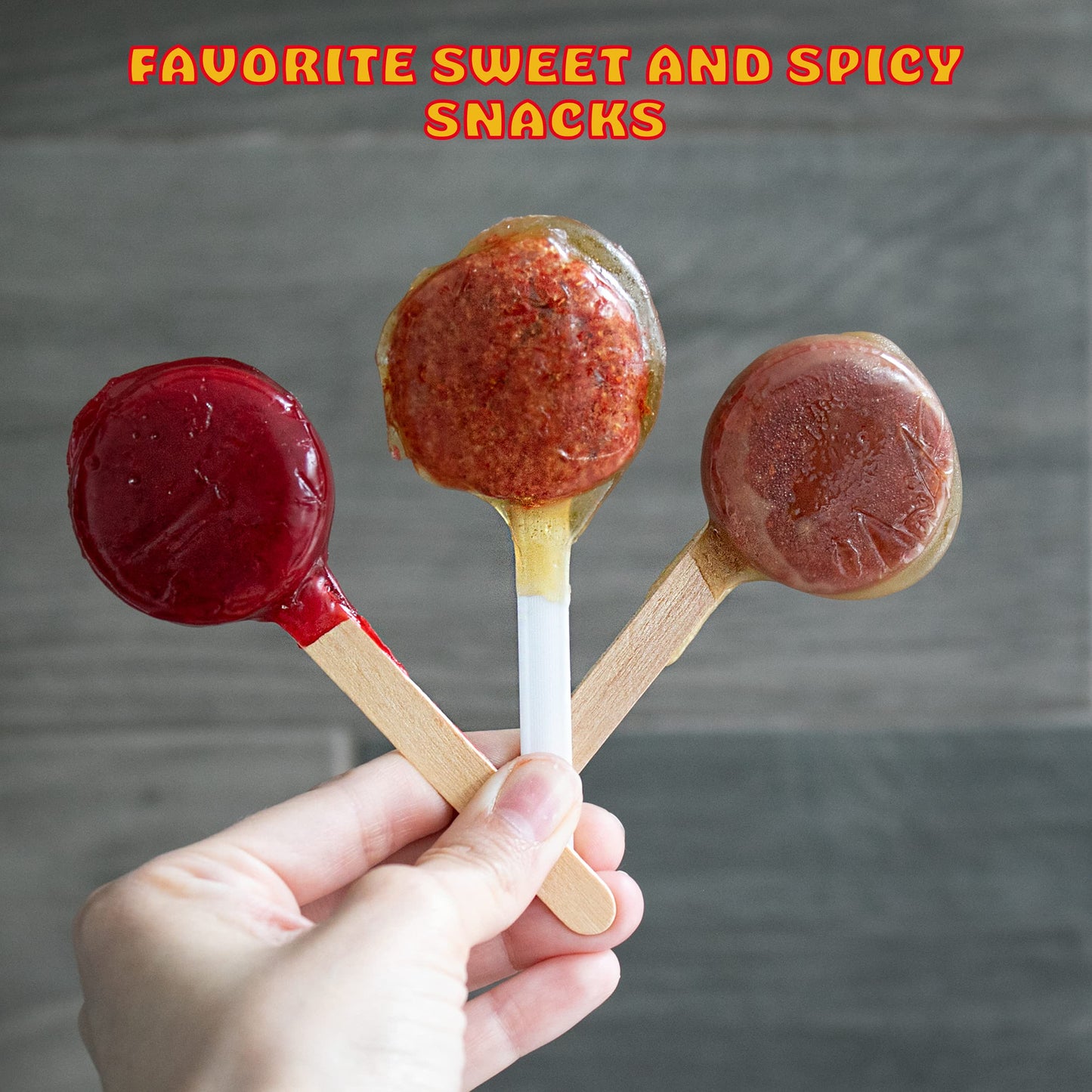 Zumba Rica Chilito Chili Powder Lollipop 12pcs - Lollipops with Chili Powder Cover with Caramel - Mexican Lollipop – Chili Powder Candy - Mexican Suckers with Chili Powder - Mexican Candy
