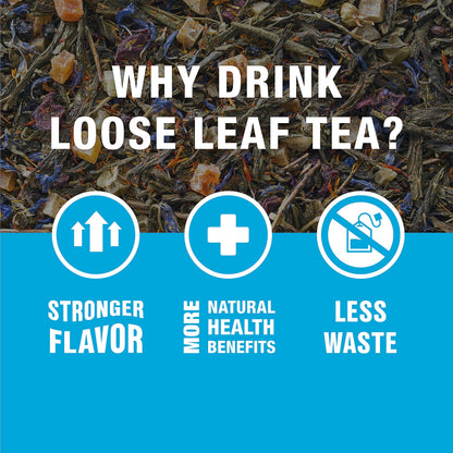Tiesta Tea - 7 Green Teas Dry Flight Sampler, Loose Leaf, Medium Caffeine Hot & Iced Tea, Premium Green Tea Blends, 7 Resealable Sample Pouches