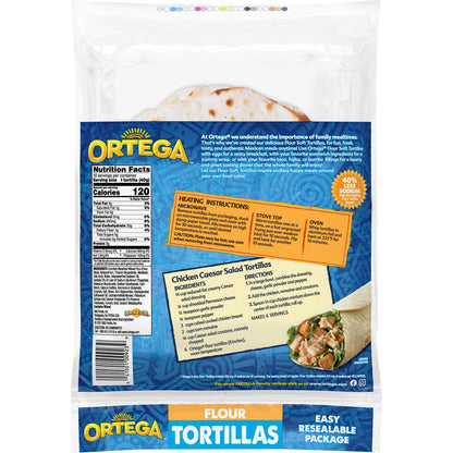 Ortega Tortillas, Flour, 14.3 Oz (Pack of 10)