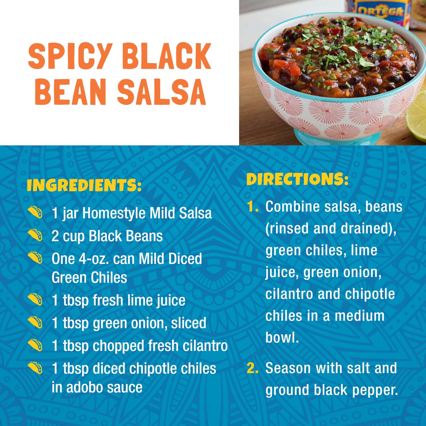 Ortega Black Beans, Original Flavor, 15 Ounce (Pack of 12)