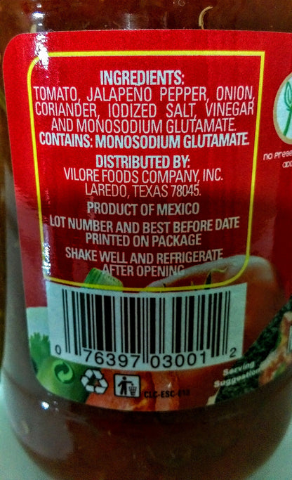 La Costena Salsa 16.7oz Bottle (Pack of 3) (Homestyle Mexican - Medium)