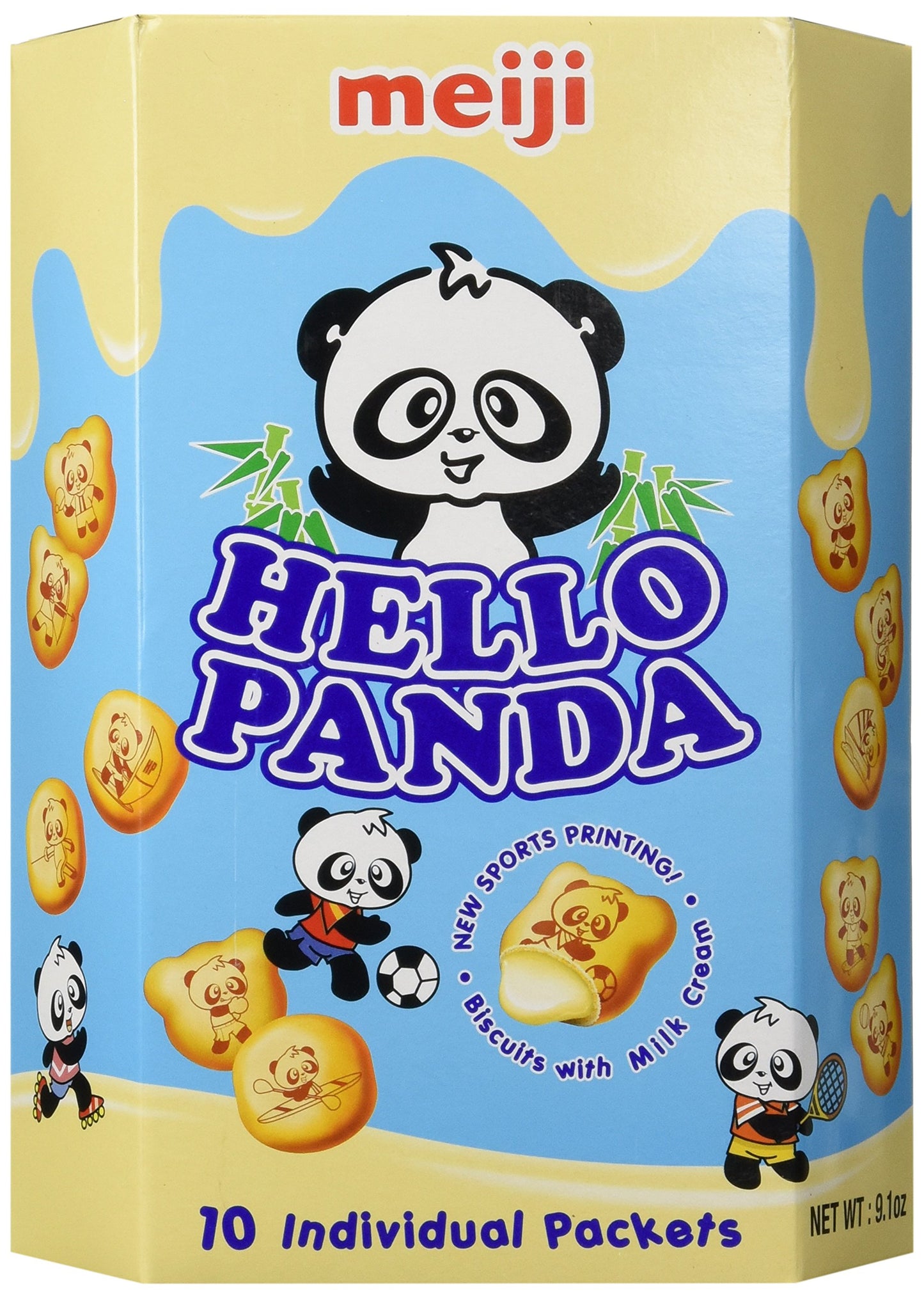 Meiji - Hello Panda Milk Cream Biscuits (Large Box) 9.1 Oz.