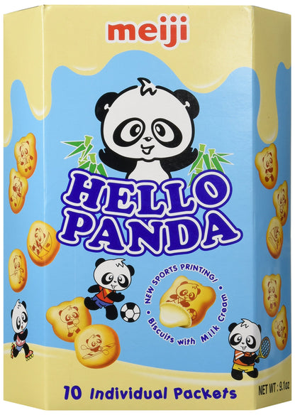 Meiji - Hello Panda Milk Cream Biscuits (Large Box) 9.1 Oz.