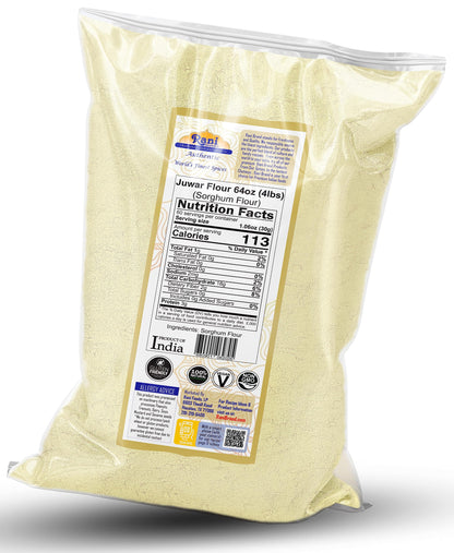 Rani Juwar (Sorghum) Flour 64oz (4lbs) 1.81kg Bulk ~ All Natural | Vegan | Gluten Friendly | NON-GMO | Kosher | Indian Origin