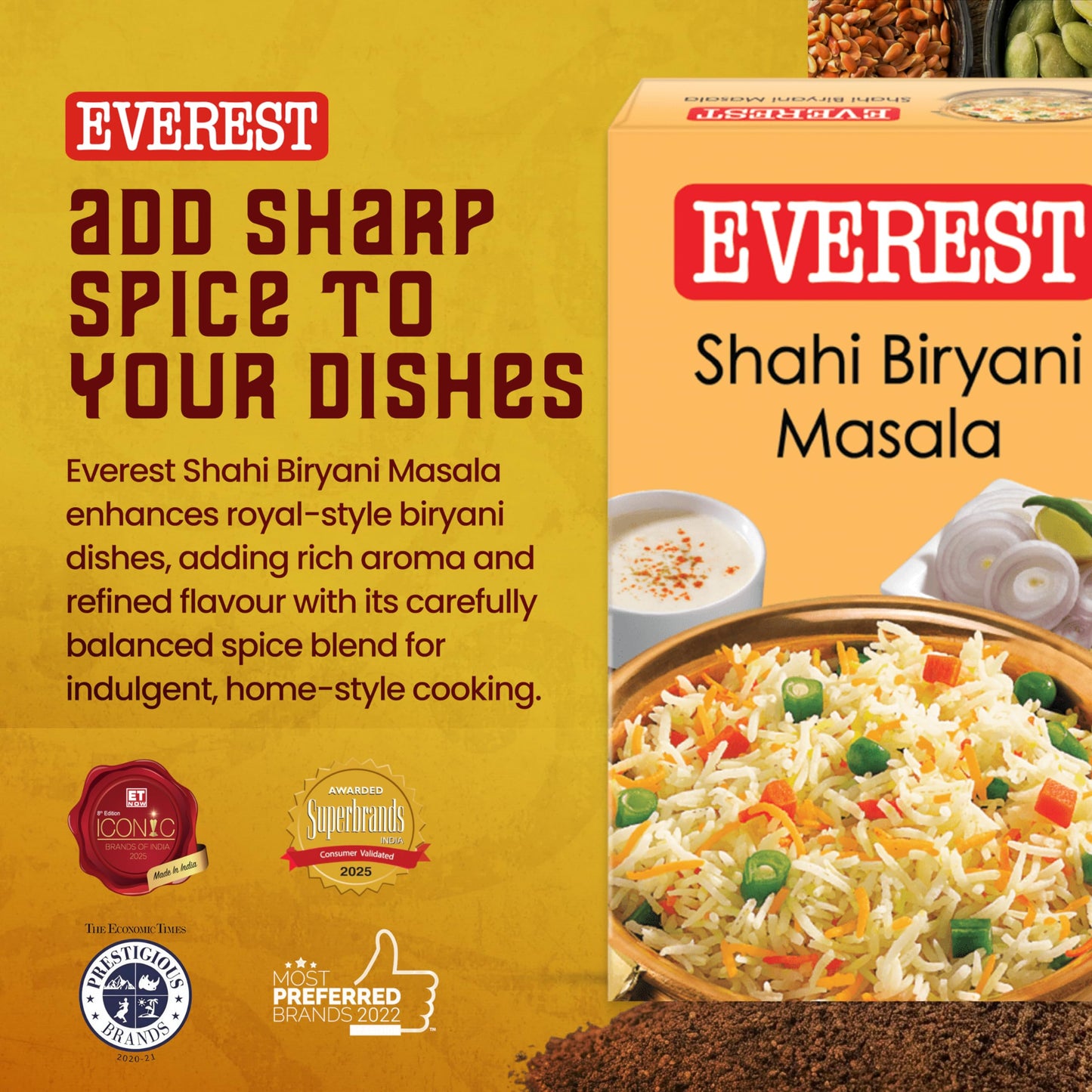 Everest Shahi Biryani Masala - 50g., 1.75oz.