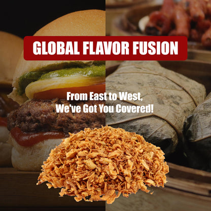 Flying Horse Crispy Fried Red Onion (Hanh Phi) – 16 oz (1 lb) | Golden Brown, Crunchy & Aromatic | Authentic Asian-Style Onion Topping for Noodles, Soups, Stir-Fries, Salads & More