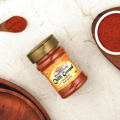 Rani Chilli Powder (Mirchi) Ground Indian Spice 3oz (85g) PET Jar ~ All Natural | Salt-Free | Vegan | No Colors | Gluten Friendly | NON-GMO | Kosher | Indian Origin
