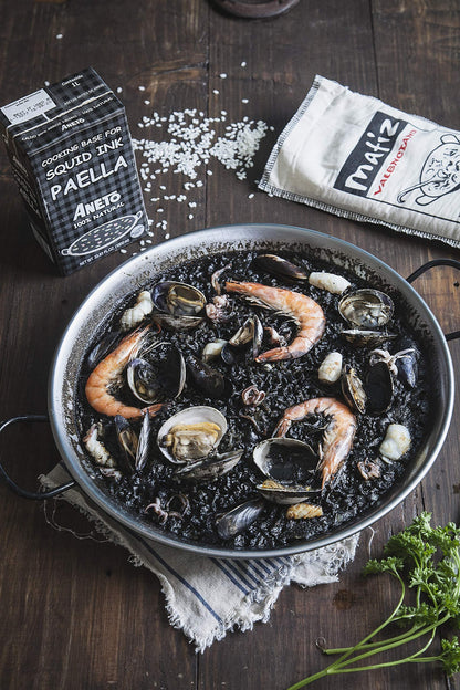 Matiz Valenciano Paella Rice from Spain | Traditional Spanish Medium-Grain | Risotto, Arròs Negre, Seafood Dishes | Natural Flavor | Soy and Gluten Free (1 x 2.2 lbs)
