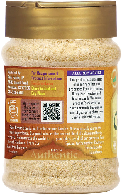 Rani Asafetida (Hing) Ground 3.75oz (106g) PET Jar ~ All Natural | Salt Free | Vegan | Non-GMO | Kosher | Asafoetida Indian Spice | Best for Onion Garlic Substitute