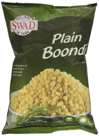 Great Bazaar Swad Plain Boondi Snacks, 10 Ounce