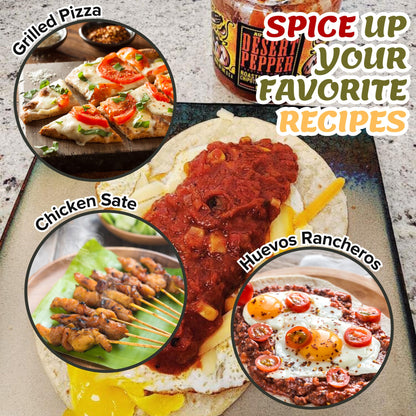 Desert Pepper Roasted Tomato Chipotle Corn Salsa - Dip/Salsa with Jalapeno and Chipotle Peppers, Fresh Veggie, Roasted Tomato Salsa Vegan, Gluten-Free, Low Carb Snack Salsa Medium, 6-Pack