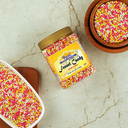 Rani Sugar Coated Fennel Candy 2lbs (32oz) 908g Bulk, PET Jar ~ Indian After Meal Digestive Treat | Vegan | Gluten Friendly | NON-GMO | Indian Origin