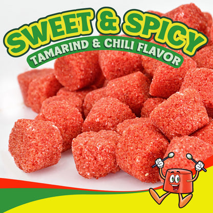 Tamborines Enchilados – Mexican Hot Candy with Chili and Tamarind, 100 Individually Wrapped Pieces, 15.85 oz Bulk Pack
