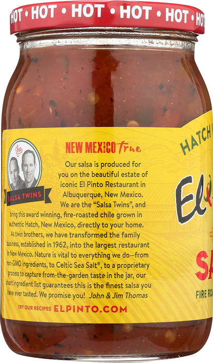 El Pinto Hot Salsa, 16 Ounce (Pack of 6)
