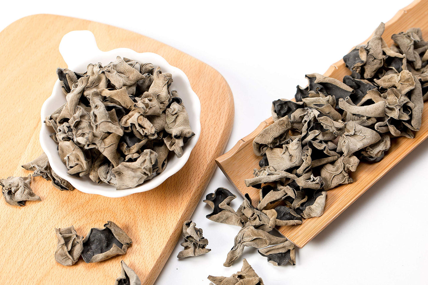VIGOROUS MOUNTAINS Dried Woodear Mushrooms for Cooking 5 oz, Chewy Texture Dry Black Fungus for Soup Stir-fries Salads , 木耳 , 141.7 g
