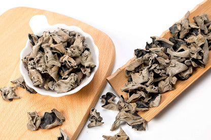 VIGOROUS MOUNTAINS Dried Woodear Mushrooms for Cooking 5 oz, Chewy Texture Dry Black Fungus for Soup Stir-fries Salads , 木耳 , 141.7 g