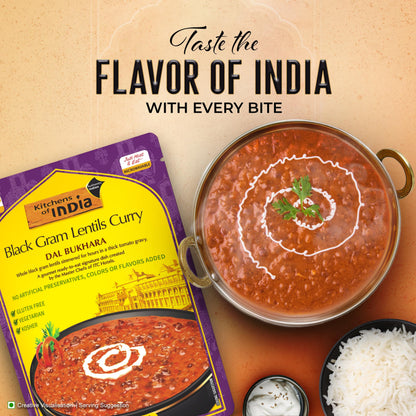 Kitchens Of India Ready To Eat Dal Bukhara, Black Gram Lentil Curry, 10-Ounce Boxes (Pack of 6)