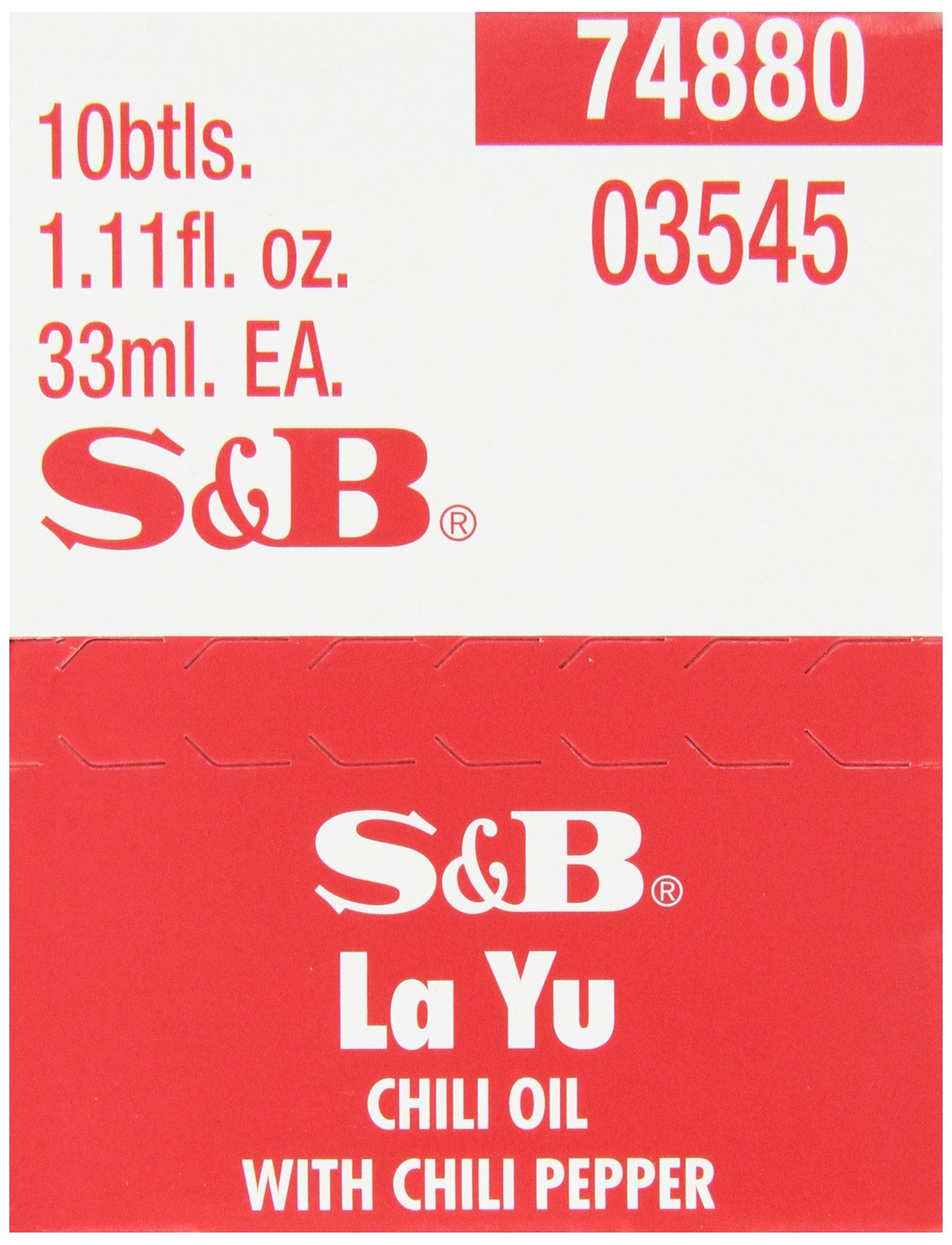 S&B Layu Chili Oil with Peppers, 1.11-Ounce (Pack of 10)