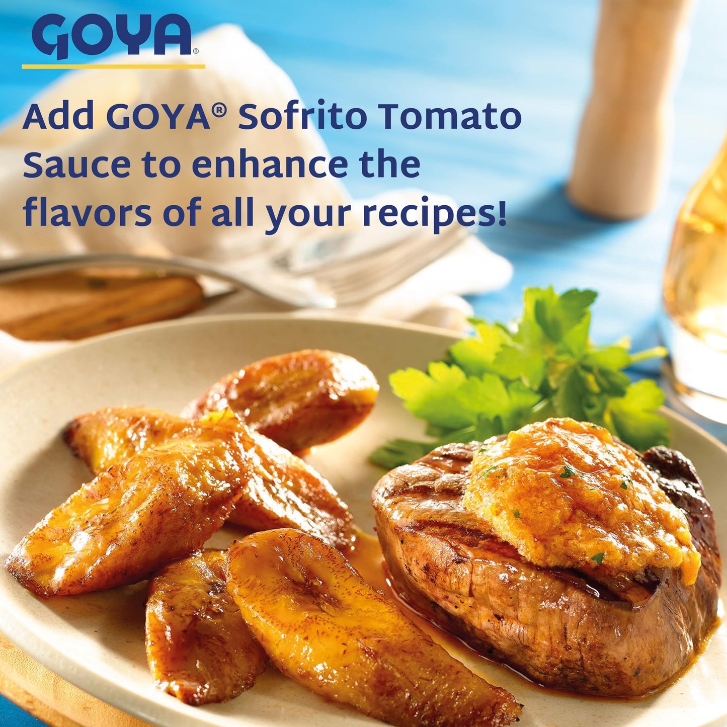 Sofrito Tomato Paste by Goya, Tomato Cooking Base with Cilantro, Minced Garlic, Green Peppers, Onion, and Olive Oil, Latino Seasoning for Rice, Beans, Soups, Chili, and Stews, 2-Pack, 24 oz Jars