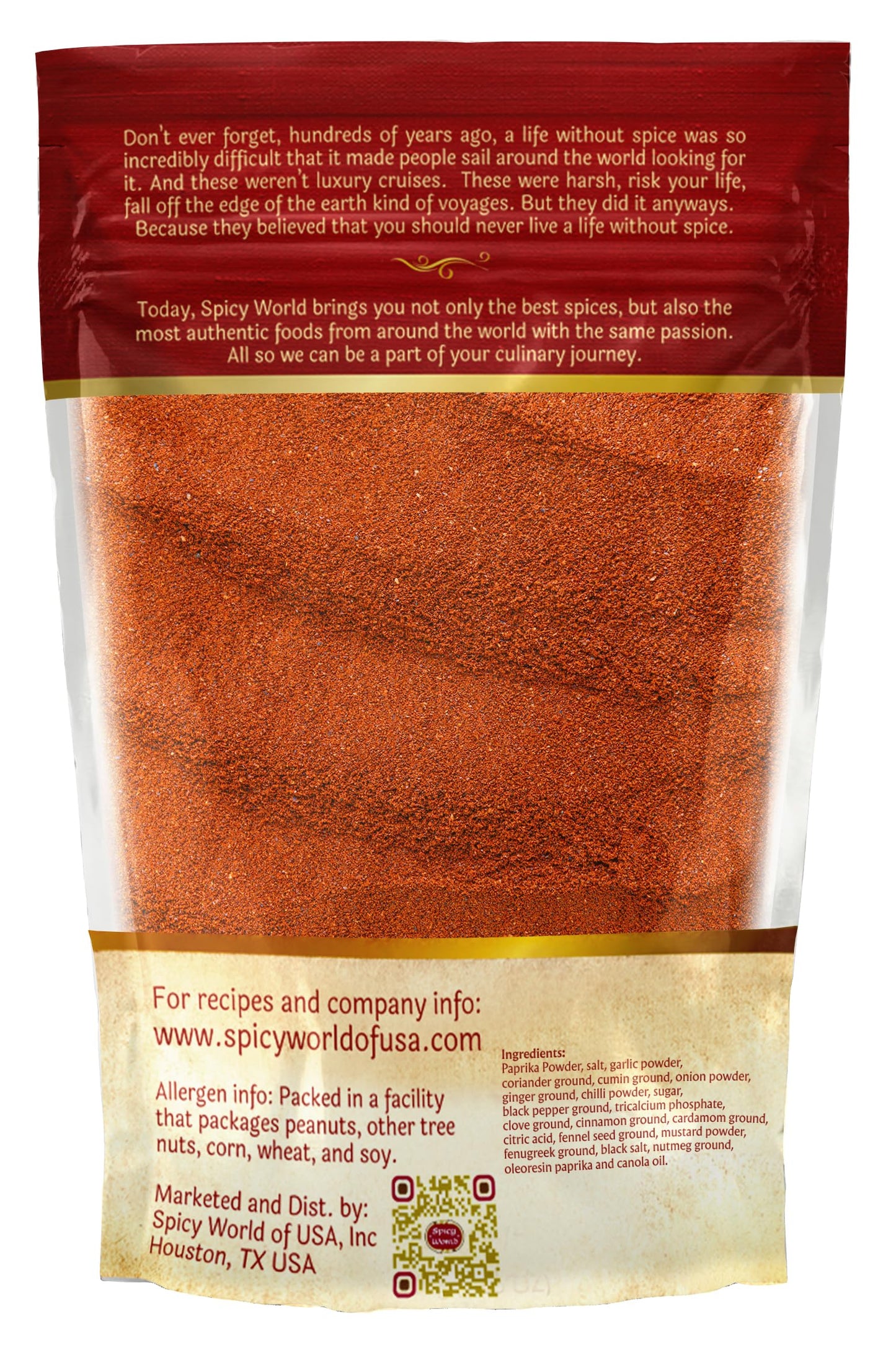 Spicy World Tandoori Masala Spice Mix Seasoning 7 Oz - 18 spice blend - Premium Quality Tandori Masala, Marinade & Grill Spice Blend
