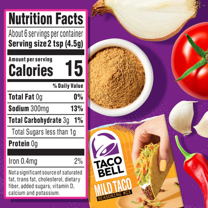 Taco Bell Mild Taco Seasoning Mix (1 oz Packet)