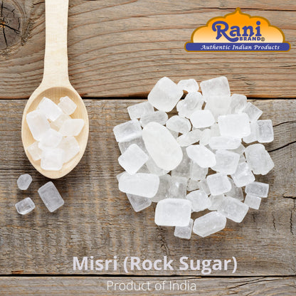 Rani Misri (Indian Sugar Crystals) 7oz (200g) ~ All Natural | Gluten Friendly | No Colors | Vegan | Kosher | Indian Origin