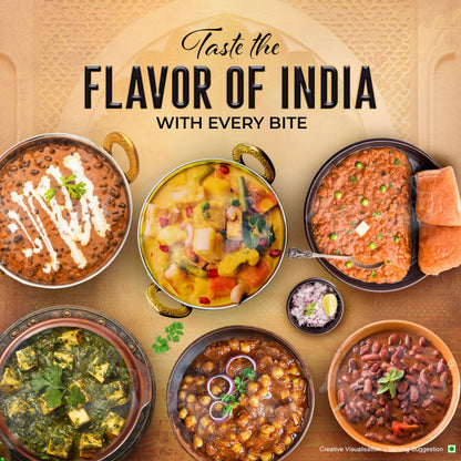 Kitchens of India Ready To Eat Dinner Variety Pack of 6 - 10 Ounces, Authentic Vegetarian Indian Food, Gluten-Free