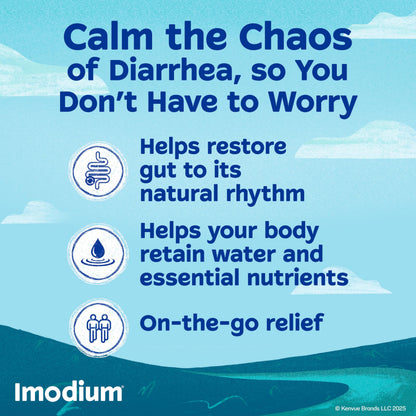 Imodium A-D Fast-Acting Anti-Diarrheal Softgels, Loperamide HCl 2 mg, Travel Essential Diarrhea Relief Medicine for Adults, 24 Count, Anti Diarrhea Pills,Easy to Swallow, for Ages 12+