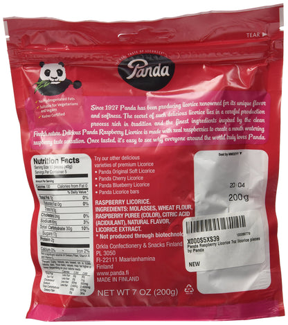 Panda All Natural Raspberry Licorice, 7 Oz.