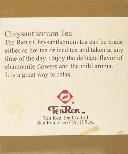 Ten Ren Chrysanthemum Tea, Taiwan Tea, Tea Bag Collection, 20 Bags