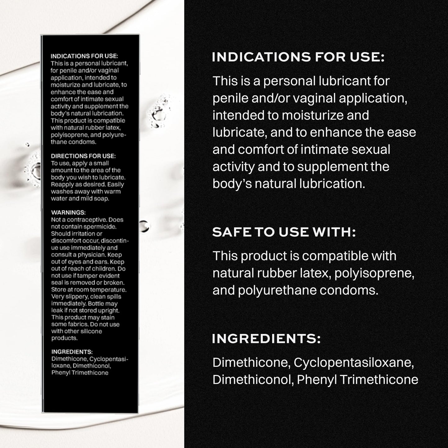Wet Platinum Silicone-Based Personal Lubricant | Ultra Smooth, Super Slick, Hypoallergenic, Long-Lasting Performance, Waterproof Formula| Lube for Men, Women & Couples, 4.2 fl oz