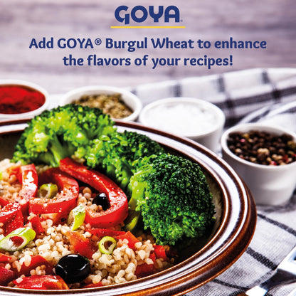 Coarse Bulgur Wheat by Goya, Nutritious Bulgur Wheat for Tabouleh, Salads, Soups, and Pilafs, 24oz. Bag