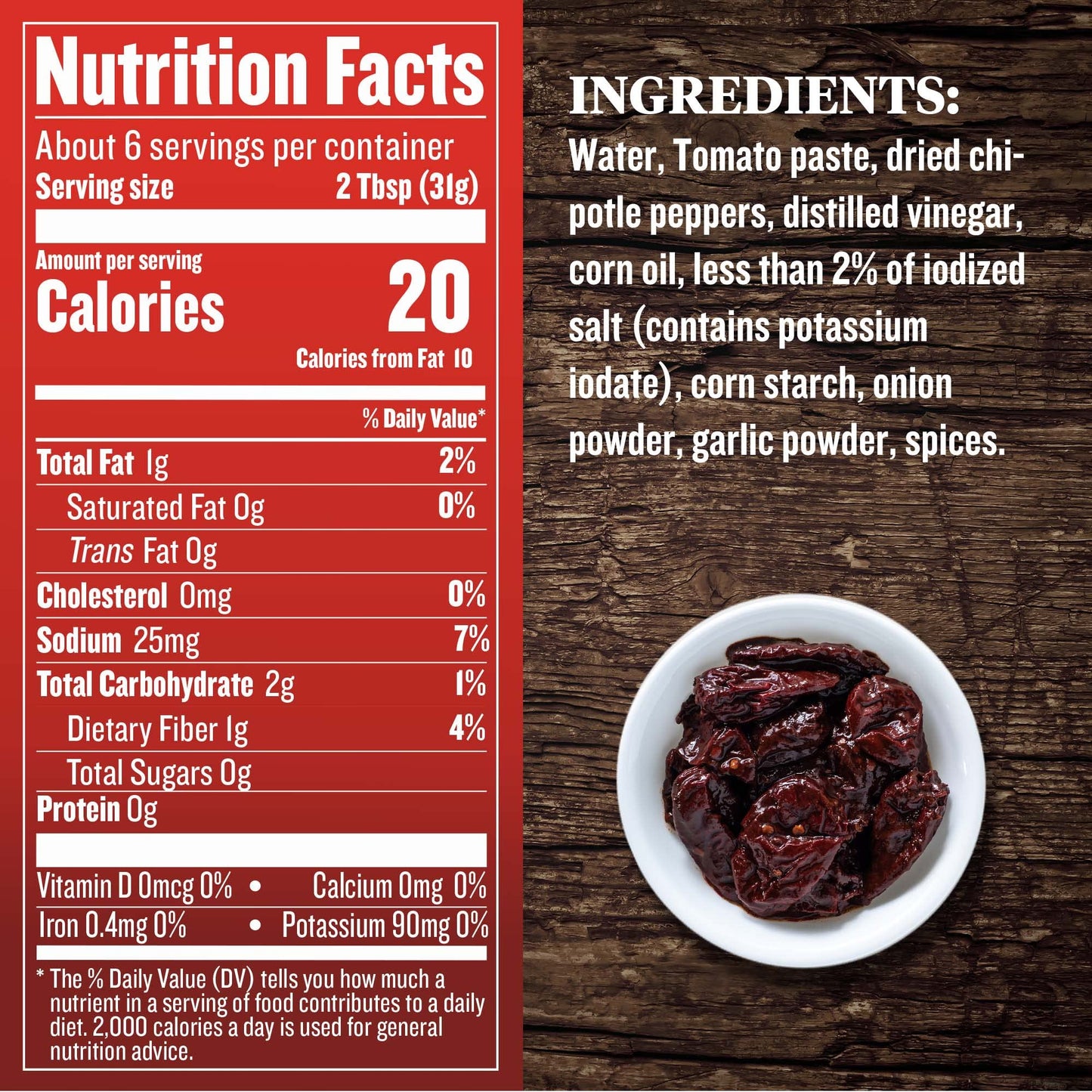 EMBASA Chipotle Peppers in Adobo Sauce, 7 Oz Can (12-pack)