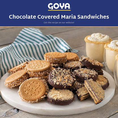 Sugar Free Maria Cookies by Goya, Thin Crisp, Baked Goods, Snacks for School and Work, Lunch Box Snacks, 4 Pack, 7oz. Each