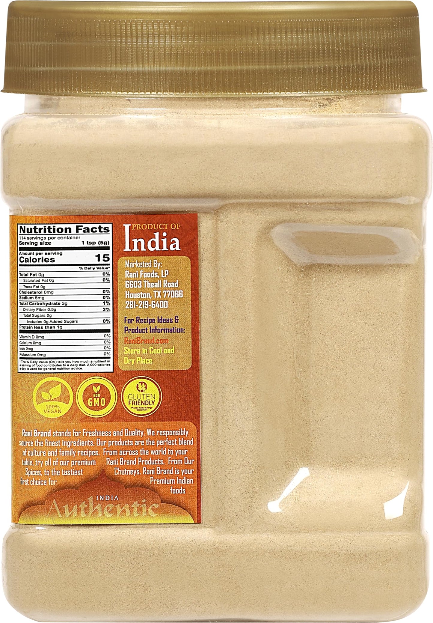 Rani Amla Powder (Indian Gooseberry) 20oz (1.25lbs) 571g PET Jar ~ All Natural | No Color | Gluten Friendly | Vegan | NON-GMO | Kosher | No Salt or fillers | Indian Origin