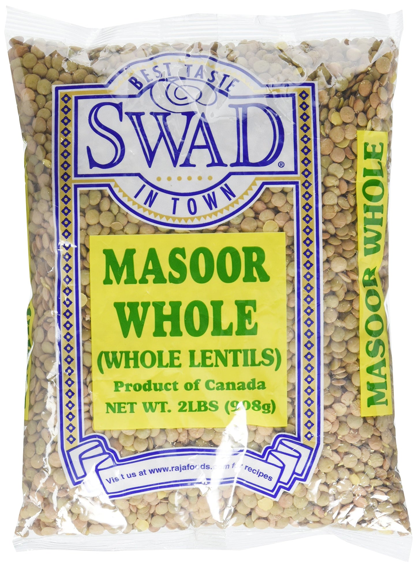 Great Bazaar Swad Masoor Whole Massor Dal, 2 Pound