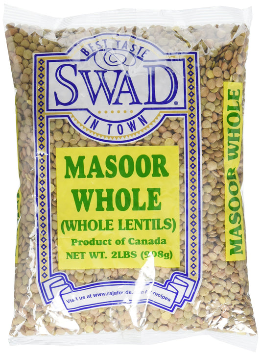 Great Bazaar Swad Masoor Whole Massor Dal, 2 Pound